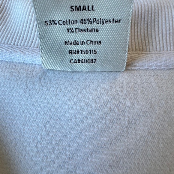 Varley Vine half zip cream ottoman pullover ribbed top - Picture 12 of 13